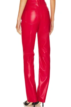 Faux Leather Heston Straight Leg Pants