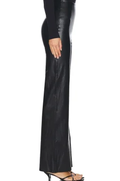 Faux Leather Wide Leg Pant
