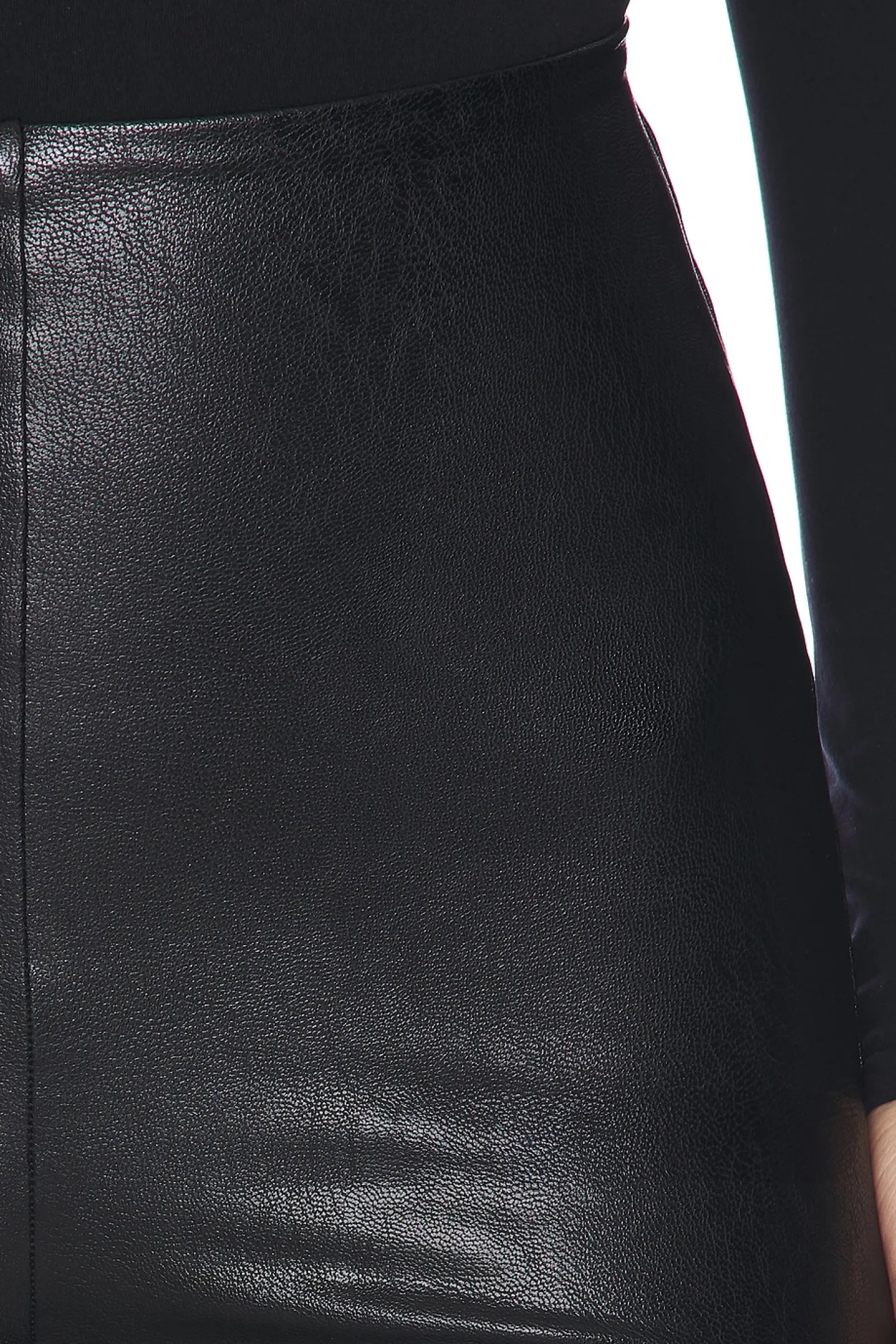 Faux Leather Wide Leg Pant