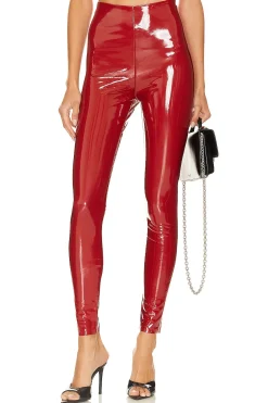 Faux Patent Leather Legging