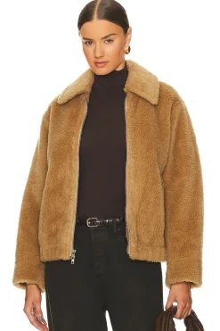 Faux Shearling Bomber Jacket