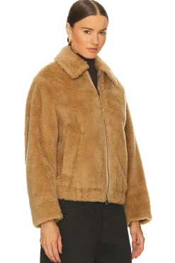 Faux Shearling Bomber Jacket