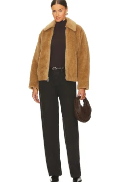 Faux Shearling Bomber Jacket