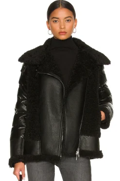 Faux Sherpa Moto Jacket