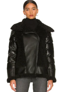 Faux Sherpa Moto Jacket