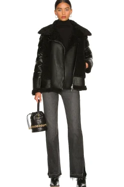 Faux Sherpa Moto Jacket