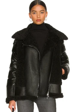 Faux Sherpa Moto Jacket