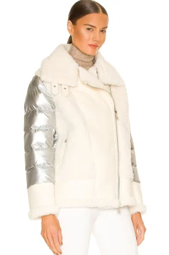 Faux Sherpa Moto Jacket