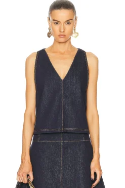Fendi Denim Dress & Vest Set