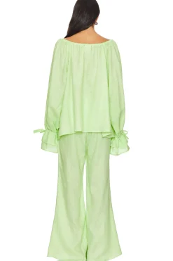 Flamenco Linen Polka Dot Set With Pants