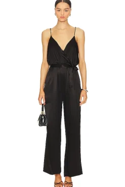 Fleur Belted Silky Jumpsuit