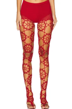 Floral Crochet Leggings