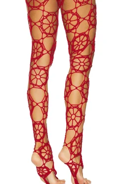 Floral Crochet Leggings