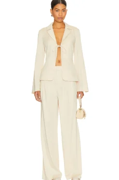 Franca Tie Front Blazer Top