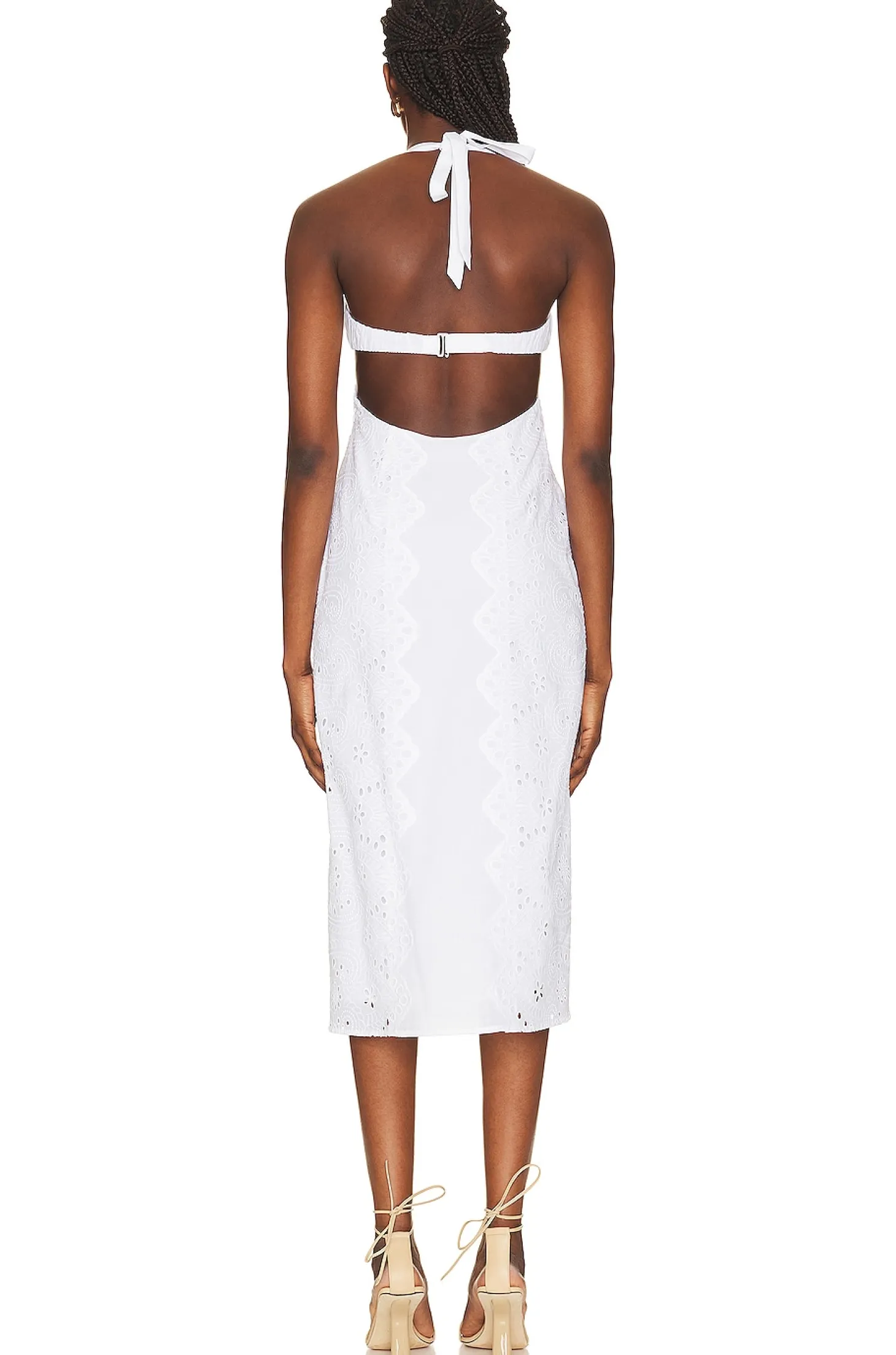 Francesca Eyelet Midi Dress