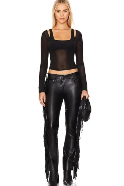 Fringe Boot Leg Jean