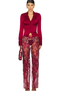 Full Length Embroidered Pants