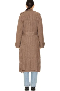 Full Length Two Piece Knit Coat