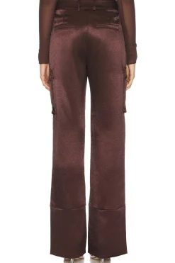 Galia Satin Cargo Pant