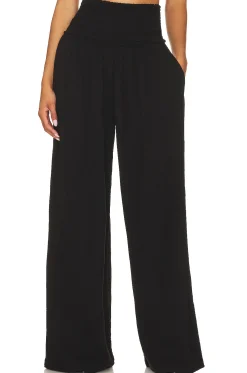 Gauze Smocked Flare Pant