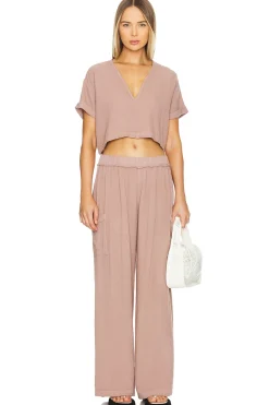 Gauze Wide Leg Cargo