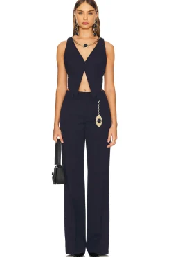 Gemstone Necklace Gilet Top