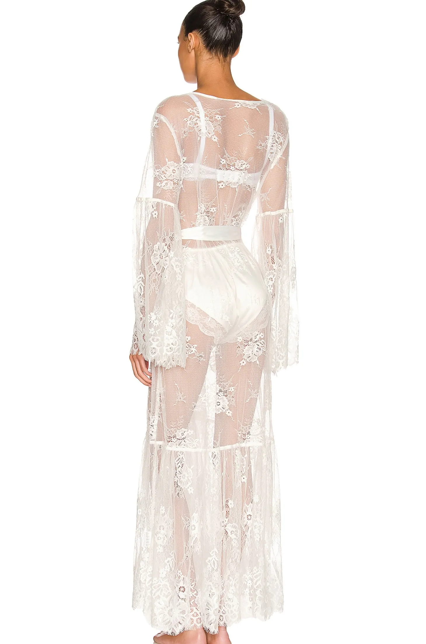 Georgina Long Lace Robe