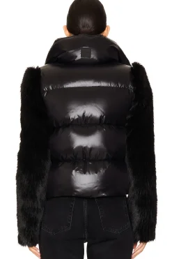 Gianna Faux Fur Trim Jacket