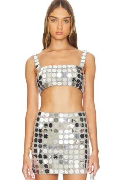 Gilles Sequin Crop Top