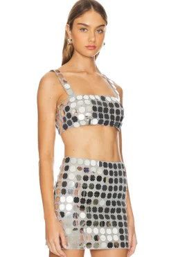 Gilles Sequin Crop Top