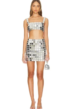 Gilles Sequin Mini Skirt