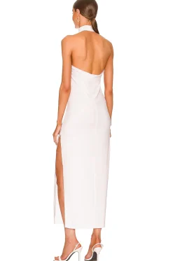 Halter Turtle Side Slit Gown
