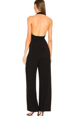 Halter Wrap Straight Leg Jumpsuit