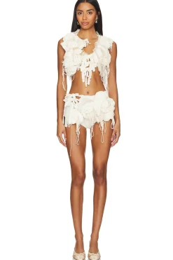 Hand Knitted Rose Vest