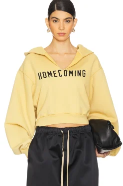Heavy Fleece Cropped V-neck
