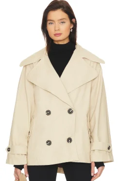 Highlands Peacoat In Tea Combo