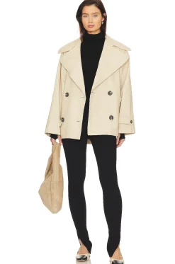 Highlands Peacoat In Tea Combo