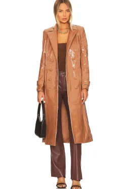 Hi-Shine Trench Coat