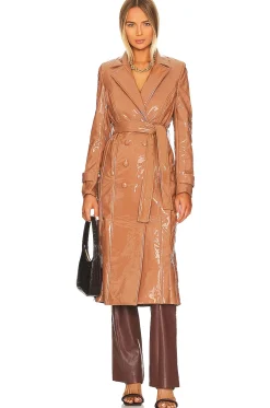 Hi-Shine Trench Coat