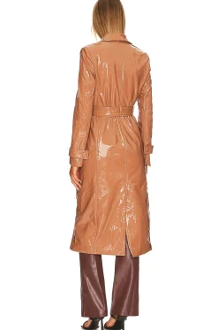Hi-Shine Trench Coat