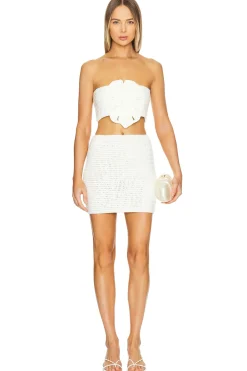 Hoja Rota Crochet Mini Skirt