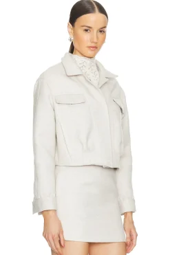 Holis Cropped Pleated Jacket