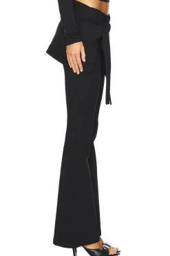 Hollow Out Stretch Skinny Flare