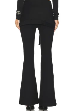 Hollow Out Stretch Skinny Flare