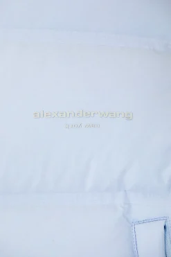 Jacquard Channel Cropped Puffer