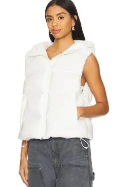 Jacquard Channel Cropped Puffer Vest