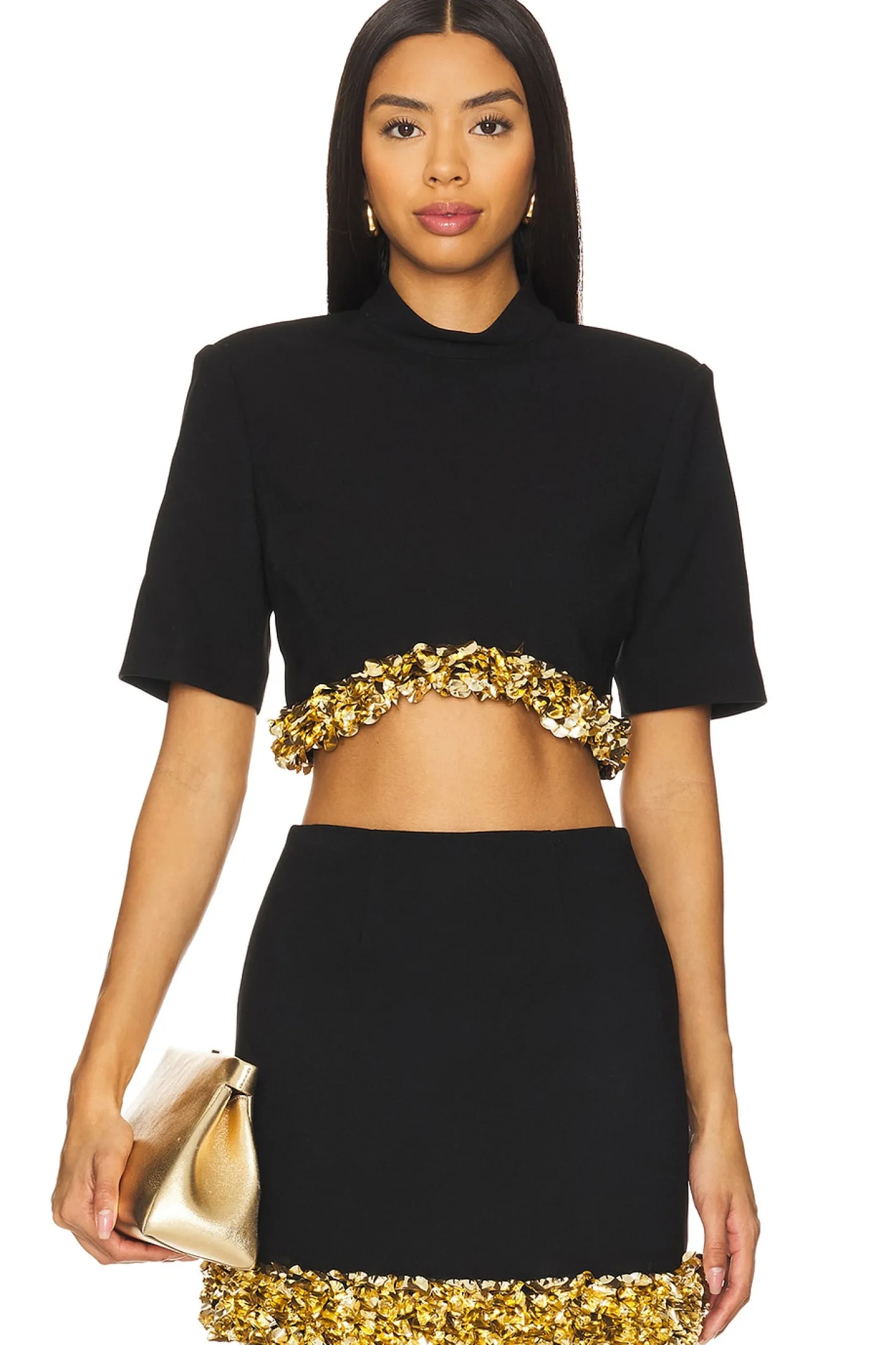 Jalen Short Sleeve Cropped Top