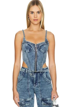 Jazzi Denim Top