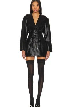 Julieta Faux Leather Coat