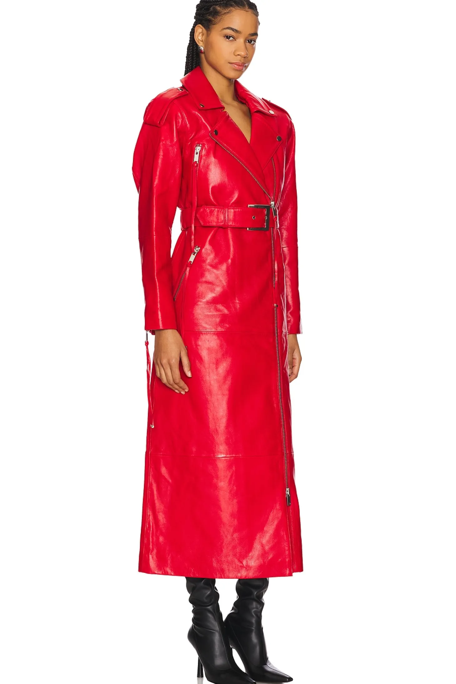 Knightley Leather Trench Coat